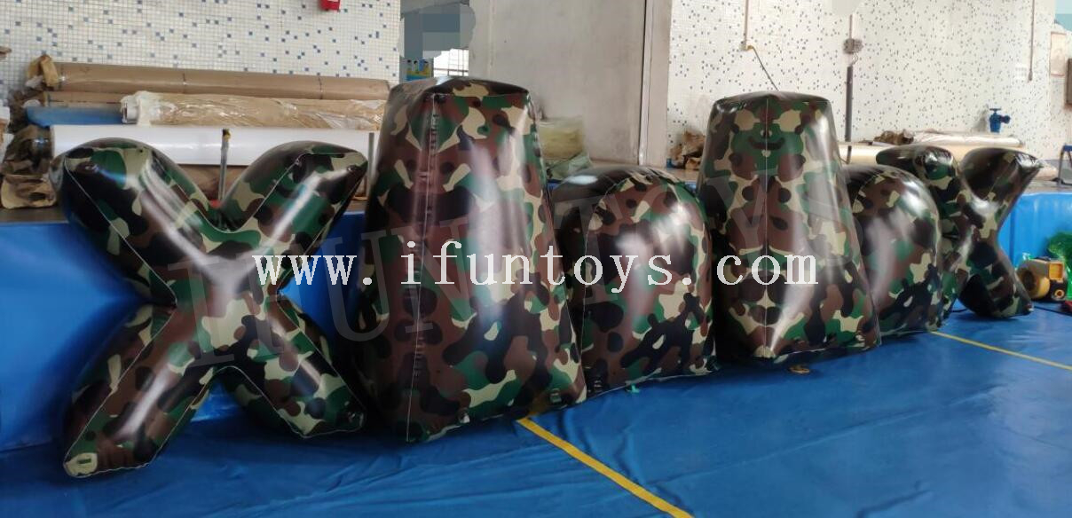 Inflatable Camouflage Paintball Bunker / Inflatable Paintball Barriers