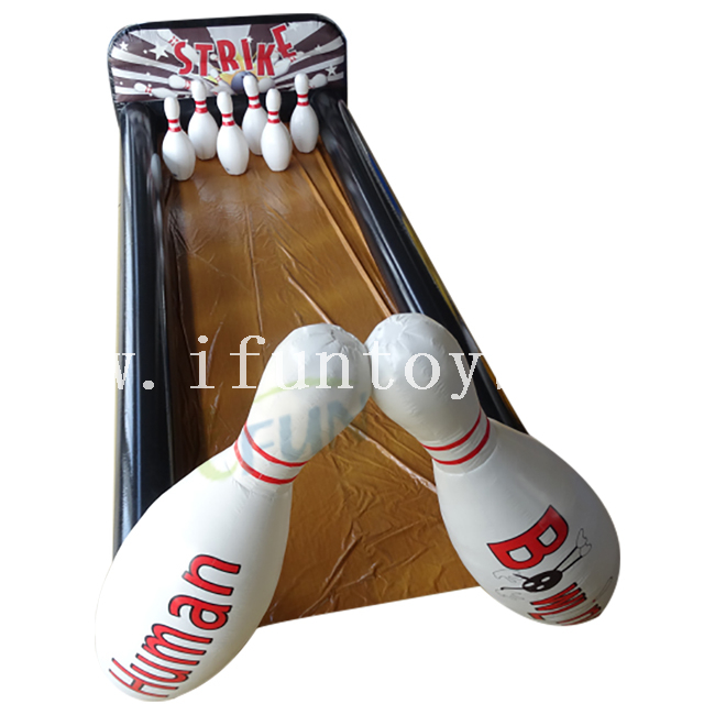 Outdoor Sport Inflatable Human Bowling Set Game