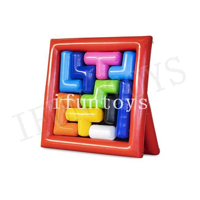 Funny Inflatable Tetris Game / Jigsaw Puzzle Inflatable Team Building Game for Event