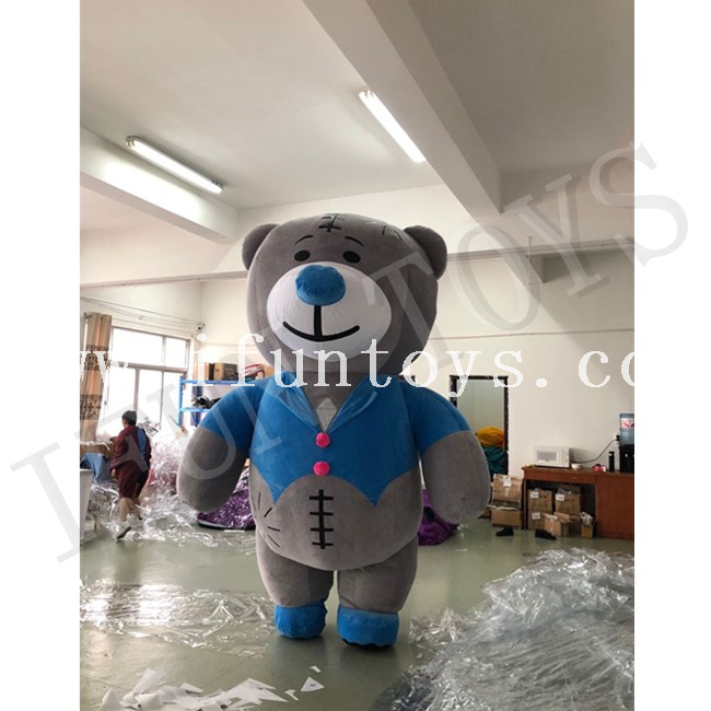 Outdoor Activity Inflatable Bear Cartoon / Teddy Bear Costumes / Inflatable Plush Bear Model for Promotion
