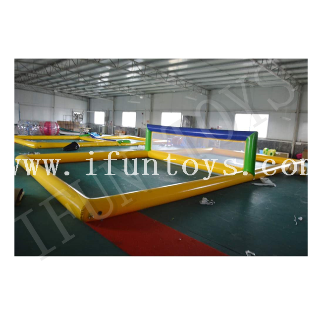 Inflatable Volleyball Court for Pool / Floating Inflatable Volleyball Net / Beach Volleyball Game Set for Kids/Adults