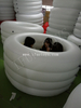 Round Inflatable Ice Bath / White Inflatable Team Ice Bath / Inflatable Recovery Bathtub for Athletes