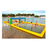 Water Play Equipment Giant Inflatable Beach Volleyball Court / Inflatable Water Volleyball Field For Sale