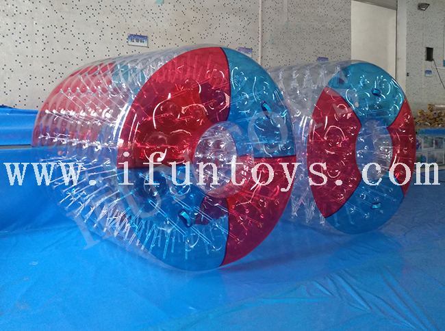 PVC TPU Inflatable Zorb Roller Ball Water Walking Roller Ball Large Human Hasmster Wheel Inflatable Toys for Kids and Adults
