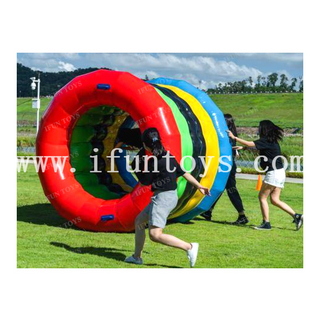 Interactive Team Building Party Games Lawn Inflatable Hamster Wheels Inflatable Roller Wheel for Adults And Kids