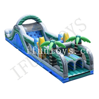 Inflatable Water Obstacle Course /Aqua Obstacle Challenge Game / Obstacle Running Race for Adults and Kids