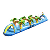 Beach Theme Inflatable Belly Slide / Slip N Slide with Swimming Pool / Summer Water Slide for Kids