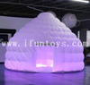 LED Light Inflatable Dome Tent / Inflatable Yurt Tent for Outdoor Camping