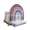 Wedding Mini Toddler Jumper Castles Small White Inflatable Bounce House Rainbow Bouncy Castle for Kids