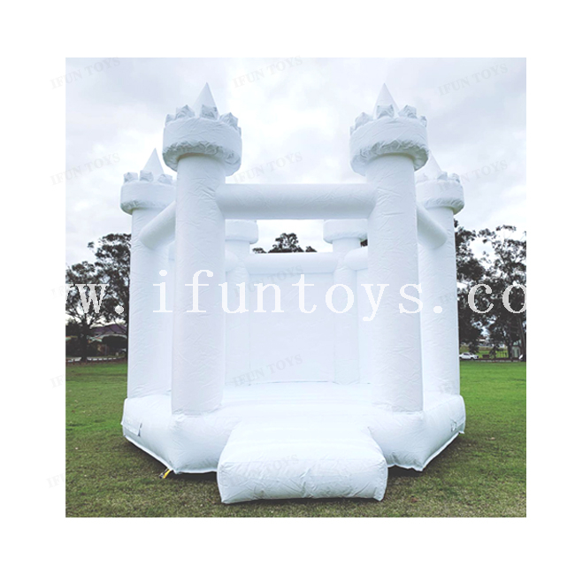 New Style White Inflatable Wedding Castle Bouncy / Inflatable Bouncer Jumping House for Adults and Kids
