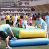 Hot sale inflatable wheel rolling for team building game/inflatable sports game/inflatable corporate game for kids and adults