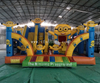  kids soft inflatable playground /Inflatable minions children play fun city park / minion inflatable bounce house with slide