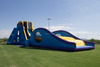 Large inflatable drop kick water slide/adult inflatable dry slide for sale