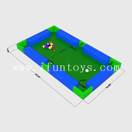 Giant Inflatable Human Soccer Billiard / pool ball Table/ Snooker ball Games for party