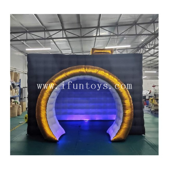 2019 New Design Camera Shaped Inflatable Cube Tent / Inflatable Photo Booth Enclosure / Inflatable Photobooth Backdrop for Wedding/ Exhibition