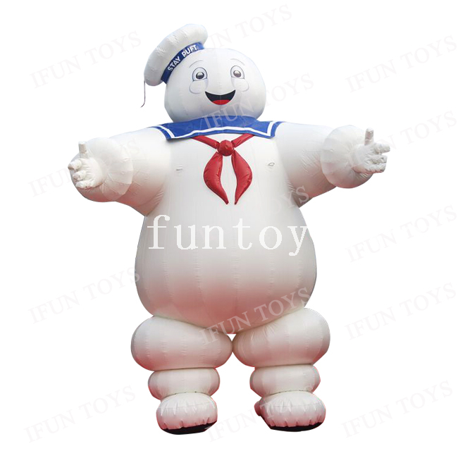Inflatable Stay Puft Marshmallow Man / Large Inflatable Ghostbusters Character Model for Outdoor Advertising 