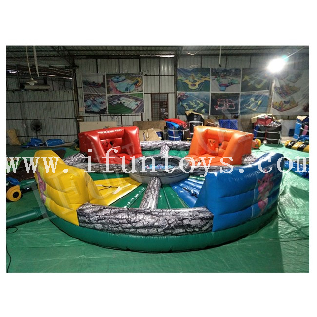 Interactive Inflatable Games China Human Hungry Hippos / Hippo Chow Down Inflatable Game
