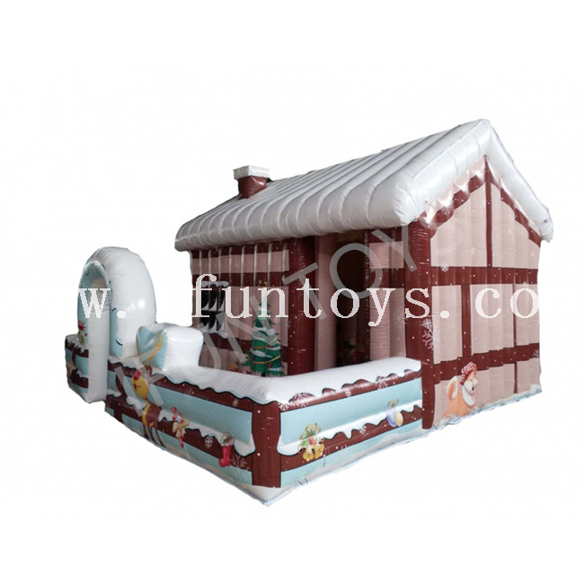 Inflatable Santa's House / Christmas Inflatable Bounce House / Xmas Inflatable Santa's Grotto
