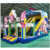 Lovely kids clown inflatable bouncy castle with slide/inflatable clown bouncer combo/Jumping Amusement Park Equipment