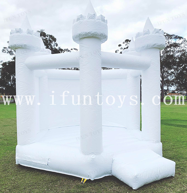 New Style White Inflatable Wedding Castle Bouncy / Inflatable Bouncer Jumping House for Adults and Kids