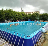 Summer Outdoor Large Metal Frame Swimming Pool Above Ground Portable Frame Pool for Kids N Adults