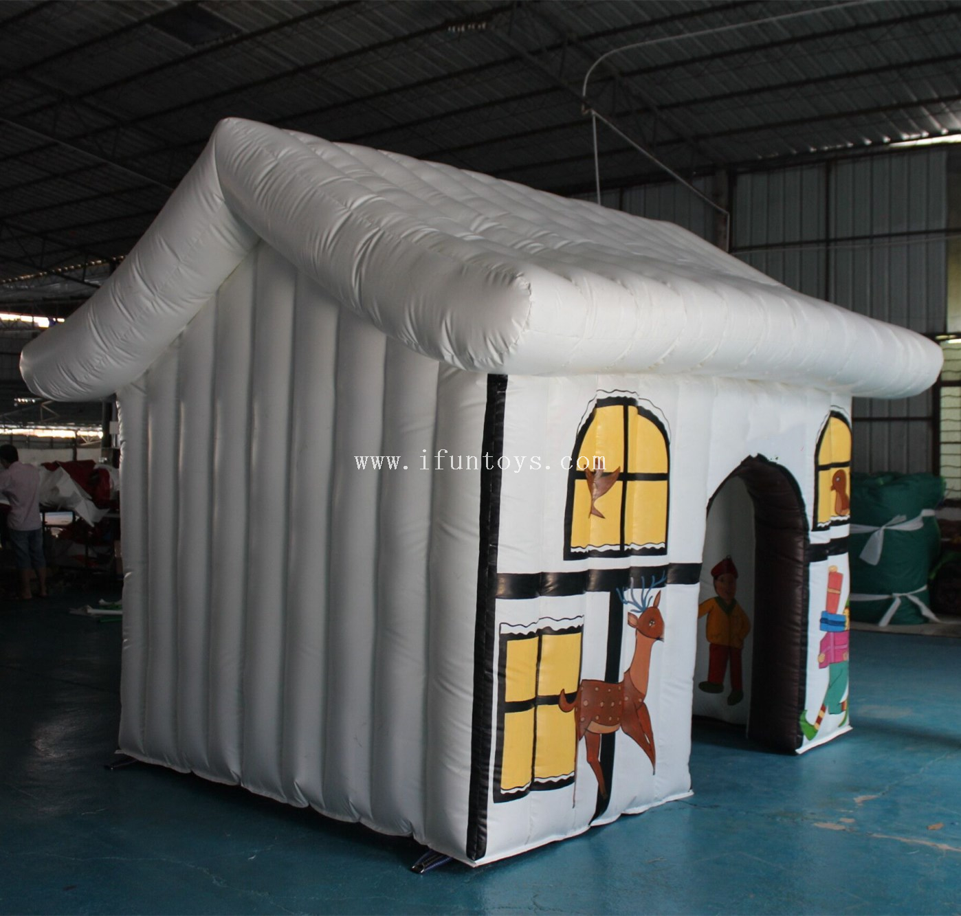 Christmas inflatable Santa house tent/inflatable Santa grotto