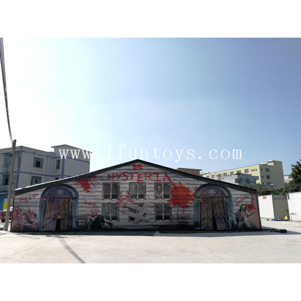 Halloween horror show room Inflatable haunted house Maze /inflatable zombia maze / Inflatable hysteria labyrinth