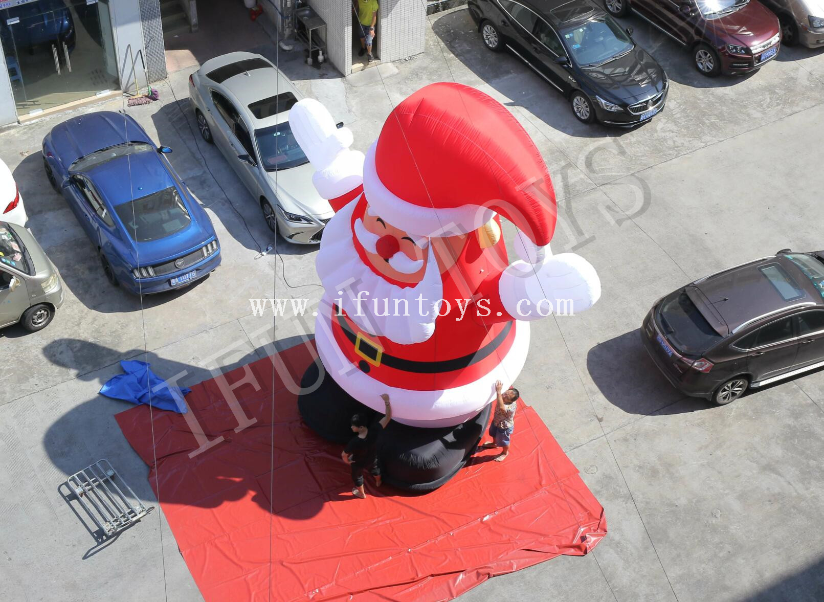 6m Tall Inflatable Santa Claus for Christmas Decoration