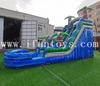 Most Popular Cheap Inflatable Water Slide with Splash Pool Palm Tree Waterslide Bouncer Slide with Swimming Pool for Summer
