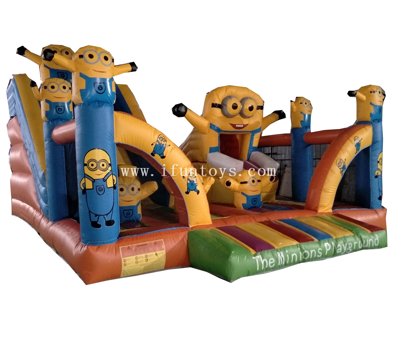 kids soft inflatable playground /Inflatable minions children play fun city park / minion inflatable bounce house with slide
