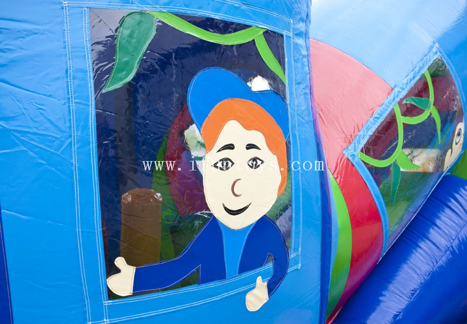 Outdoor commercial inflatable tunnel/Inflatable train obstacles courses/inflatable caterpillar tunnel train for kids