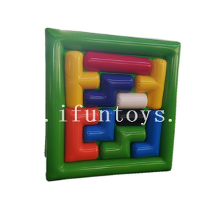 Fun Top Selling Ttems Inflatable Block Jigsaw Puzzles Team Building Tetris Brick Game For Adult And Kids