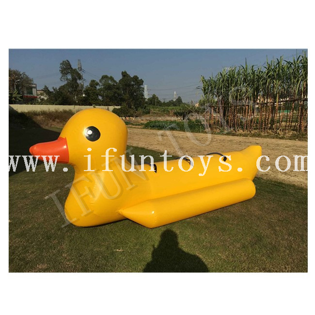 Team Building Games Inflatable Yellow Duck Banana Boat Water Toys for Swimming Pool
