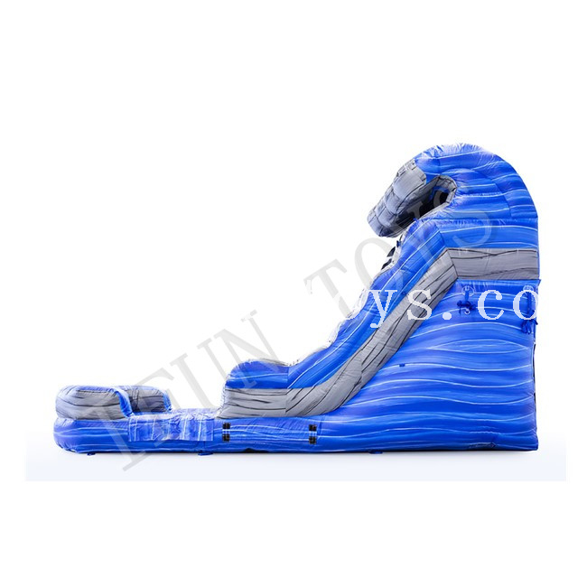Laguna Waves Inflatable Waterslide / Inflatable Slip N Slide with Pool / Giant Water Slide for Sale