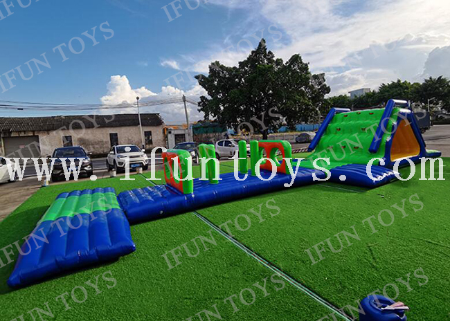 Inflatable Water Obstacle Course for Water Park Inflatable Floating Obstacle Water Games for Kids And Adults