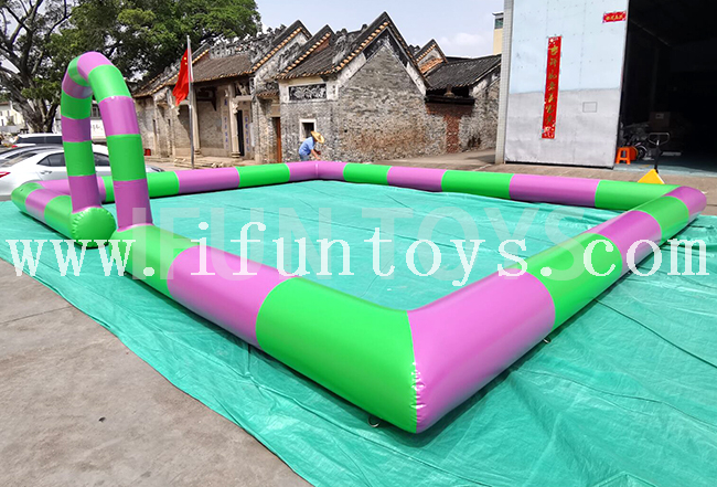 Outdoor Amusement Inflatable Bumper Cars Track / Go Kart Race Track Arena 