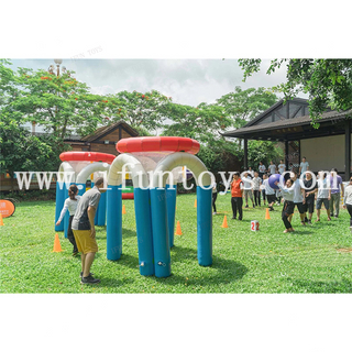 Team building equipment Interactive inflatable basketball game for school or corporate games