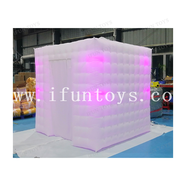 Cheap Inflatable 360 Photo Booth / Portable Photo Booth Kiosk / Cube Photo Booth Enclosure with LED Light for Wedding