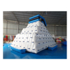 Giant Inflatable Water Slide with Rock Climbing Iceberg for Floating Water Park Games