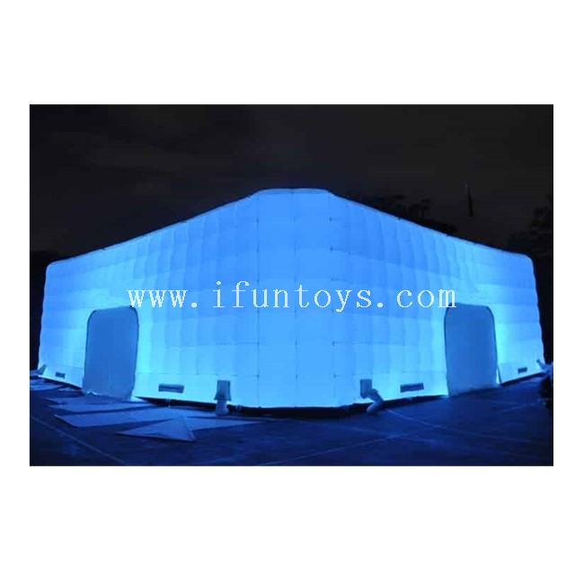 Giant Inflatable LED Cube Tent/ Inflatable Square Tent /Inflatable Building Tent for Party/Event/Wedding/Trade Show