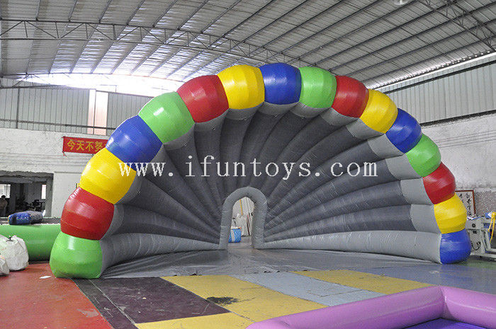 Commercial inflatable Band shell concert tent/ rainbow inflatable stage cover tent /Inflatable Tent For Promotion