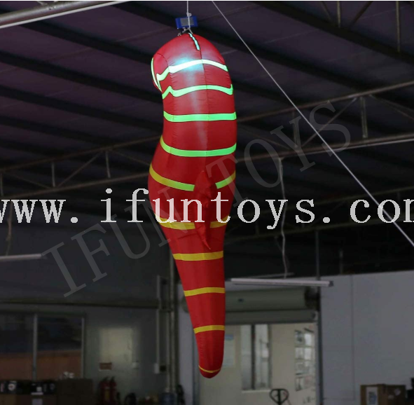 LED Inflatable Seahorse Decorations with Remote Controller and Inner Air Blower for Party