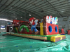 Inflatable Super Mario Obstacle Course / Backyard Wipoeout Obstacle Course Race Challenge 