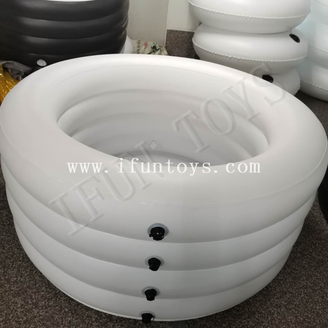 PVC Inflatable Recovery Bathtub / Round Inflatable Team Ice Bath with Air Pump 