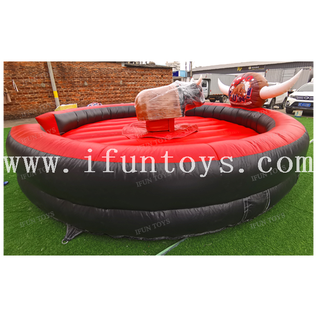 Theme Park Rides Inflatable Mechanical Bull Rodeo / Inflatable Rodeo Bouncer Mechanical Bull Mat Bullfighting Machine for Sale