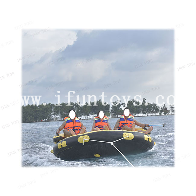 4 or 5 Person Inflatable aqua floating towable toys tube Donut ski boat ride Fly tube for water park
