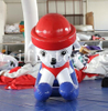 New design inflatable rocking fire dog model/Inflatable Seesaw fire dog Ride/ Animal Riding Toys for kids