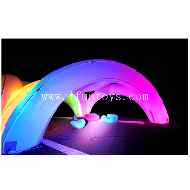 Giant Inflatable Arcadome with LED Lighting /Outdoor Inflatable Wedding Tent / Arch Tent for Sale