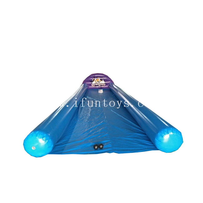 Inflatable bowling race sport games /Outdoor inflatable bowling single lane/ Inflatable bowling alley for kids and adults