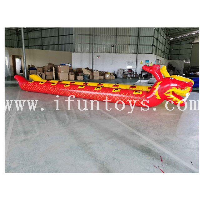 Team Building Inflatable Sport Game Inflatable dry Dragon Boat Racing Game for Group Work